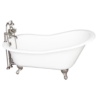 Barclay TKCTS7H67-BN2 Icarus 67â€³ Cast Iron Slipper Tub Kit - Brushed Nickel Accessories