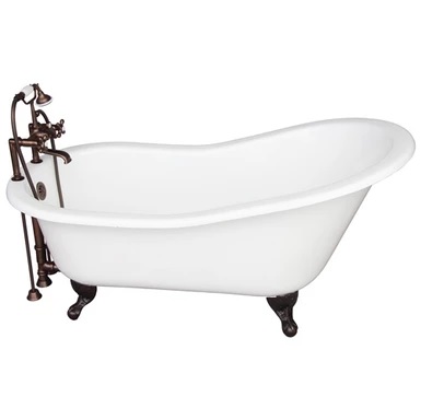 Barclay TKCTSH60-ORB2 Griffin 61â€³ Cast Iron Slipper Tub Kit - Oil Rubbed Bronze Accessories