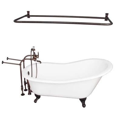 Barclay TKCTSN60-ORB5 Griffin 61â€³ Cast Iron Slipper Tub Kit - Oil Rubbed Bronze Accessories