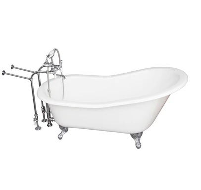 Barclay TKCTSN67-CP1 Icarus 67â€³ Cast Iron Slipper Tub Kit - Polished Chrome Accessories