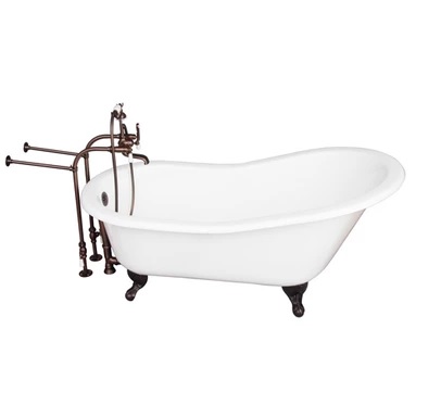 Barclay TKCTSN67-ORB1 Icarus 67â€³ Cast Iron Slipper Tub Kit - Oil Rubbed Bronze Accessories