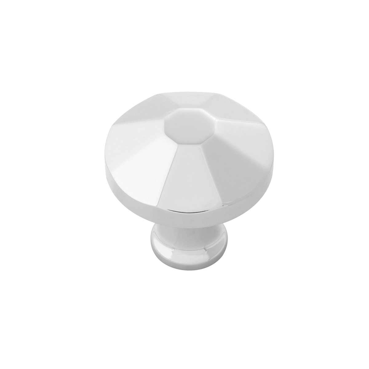 Belwith Keeler B053134-14 1-3/8 In. Facette Knob - Polished Nickel - Click Image to Close