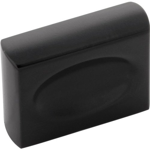 Belwith Keeler B075644-MB 1-3/8" Ingot Knob - Matte Black