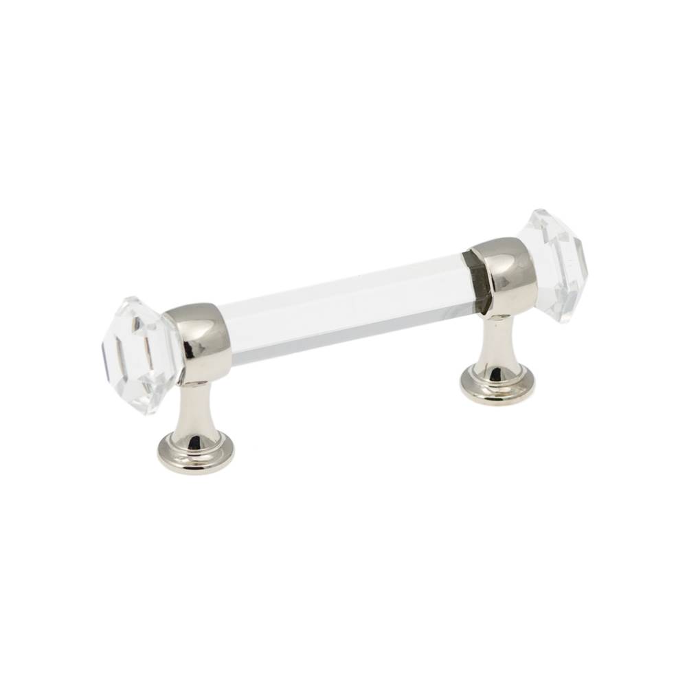 Belwith Keeler B076274-GLCH 3 In. Luster Pull - Glass with Chrome