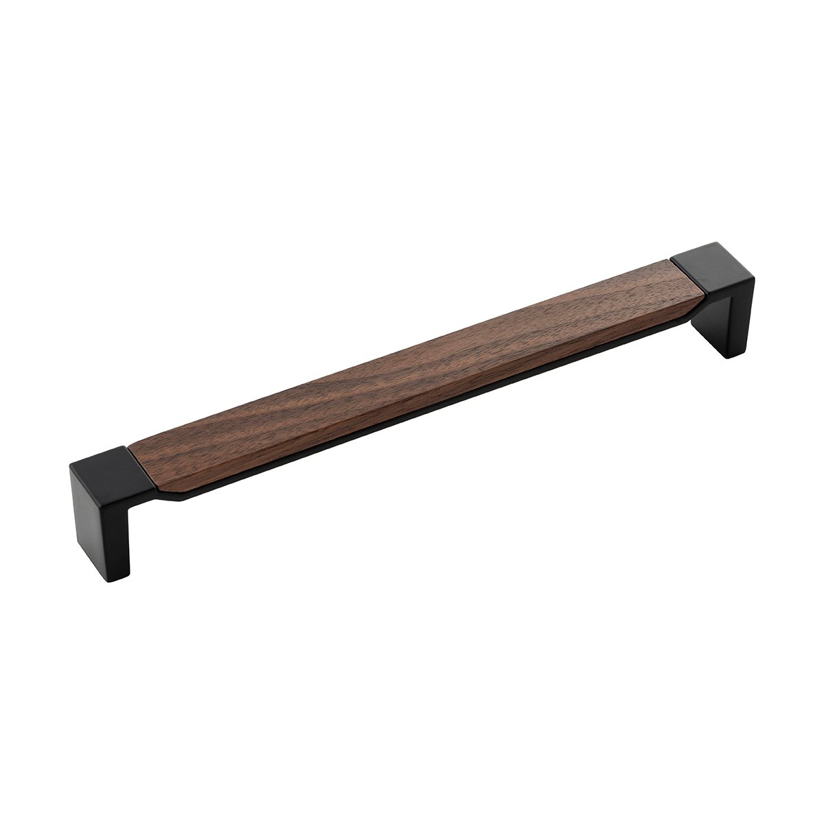 Belwith Keeler B076623WN-MB 224mm Fuse Pull - Matte Black with Walnut