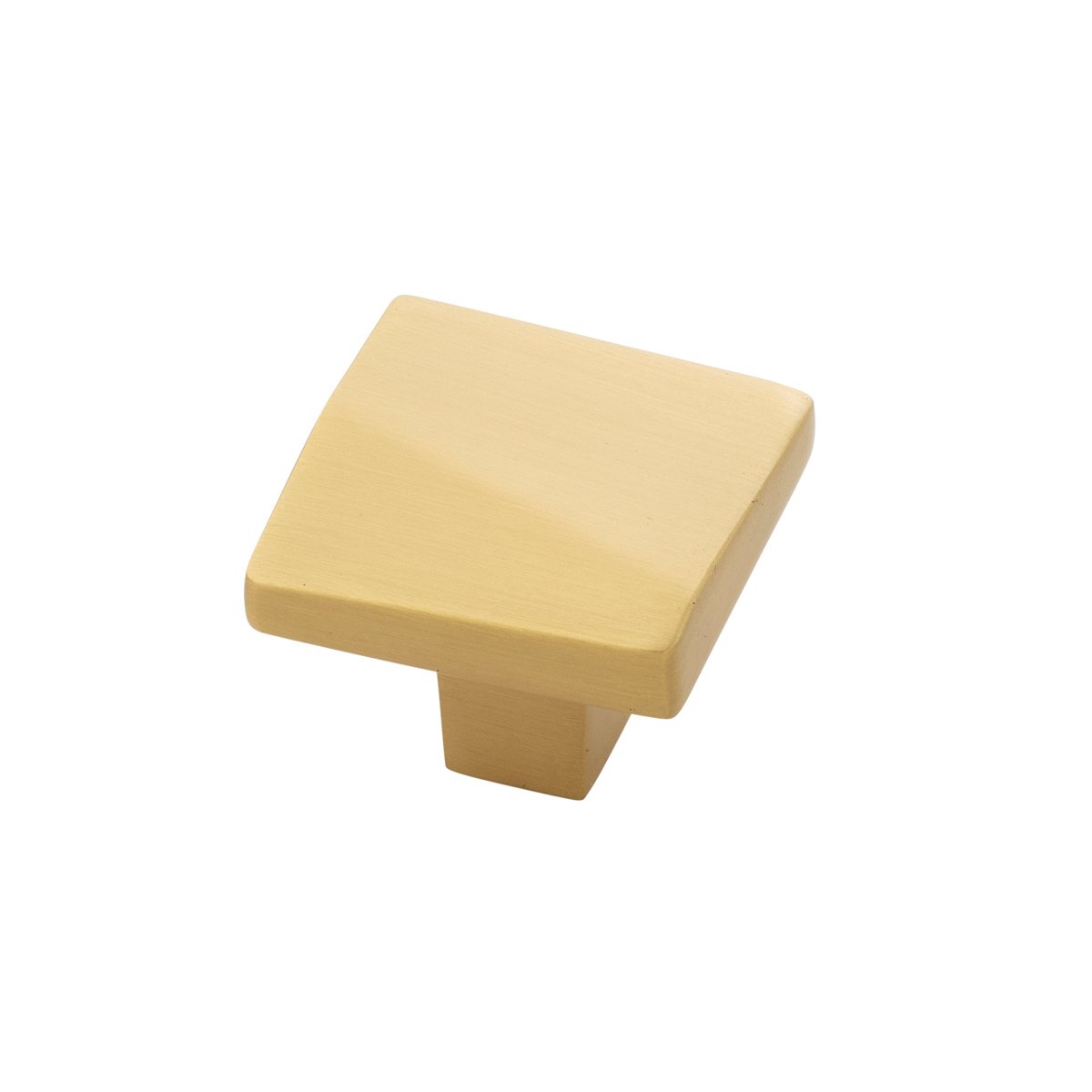 Belwith Keeler B077150-BGB 1-3/8 Veer Square Knob - Brushed Golden Brass