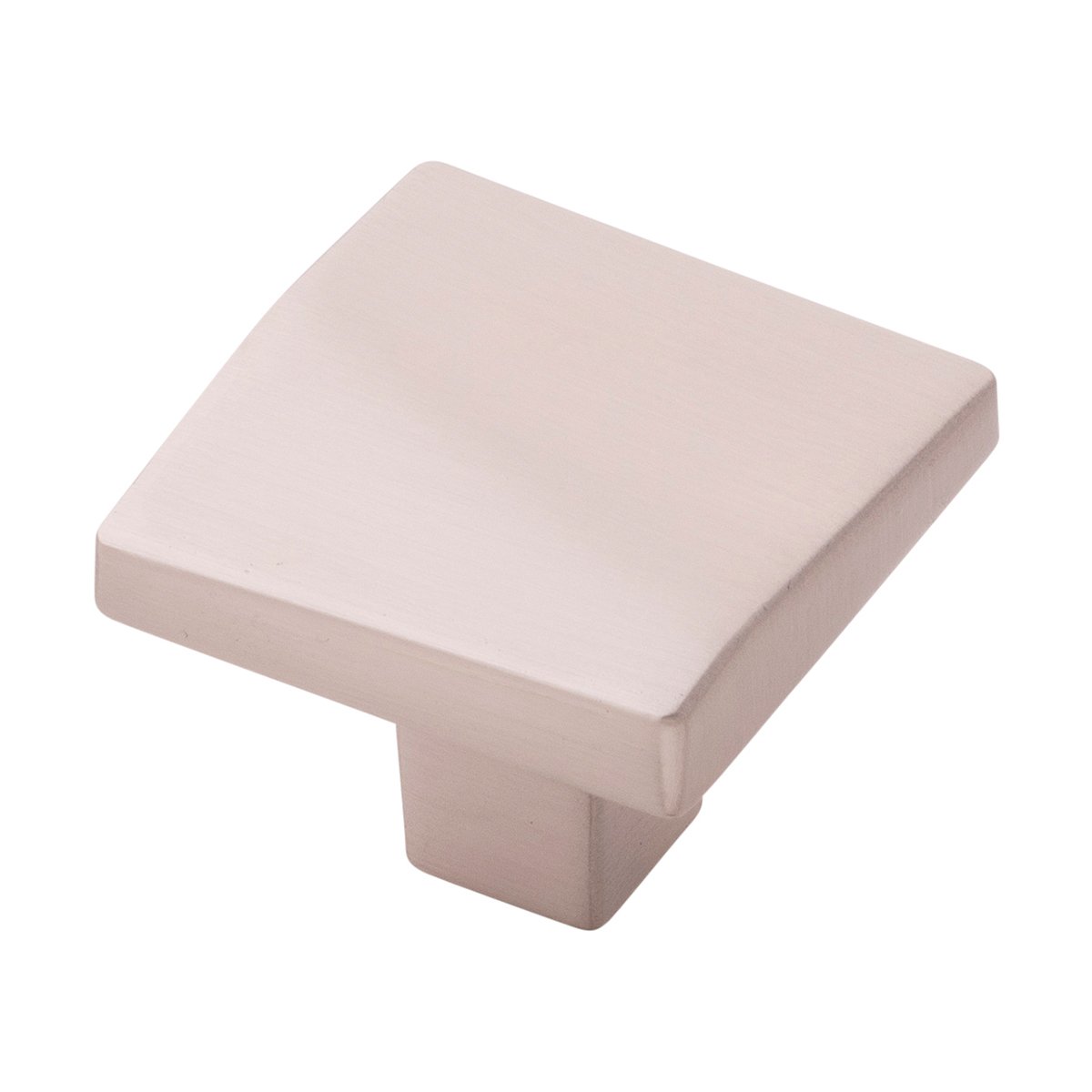 Belwith Keeler B077150-SN 1-3/8 Veer Square Knob - Satin Nickel