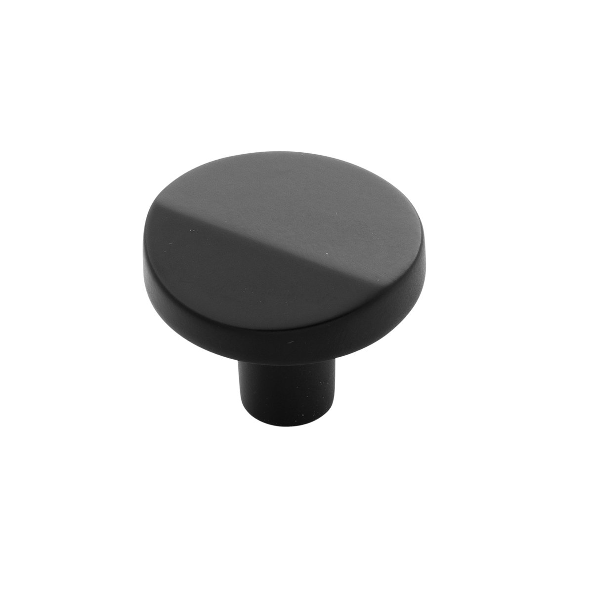 Belwith Keeler B077153-MB 1-3/8 Veer Round Knob - Matte Black