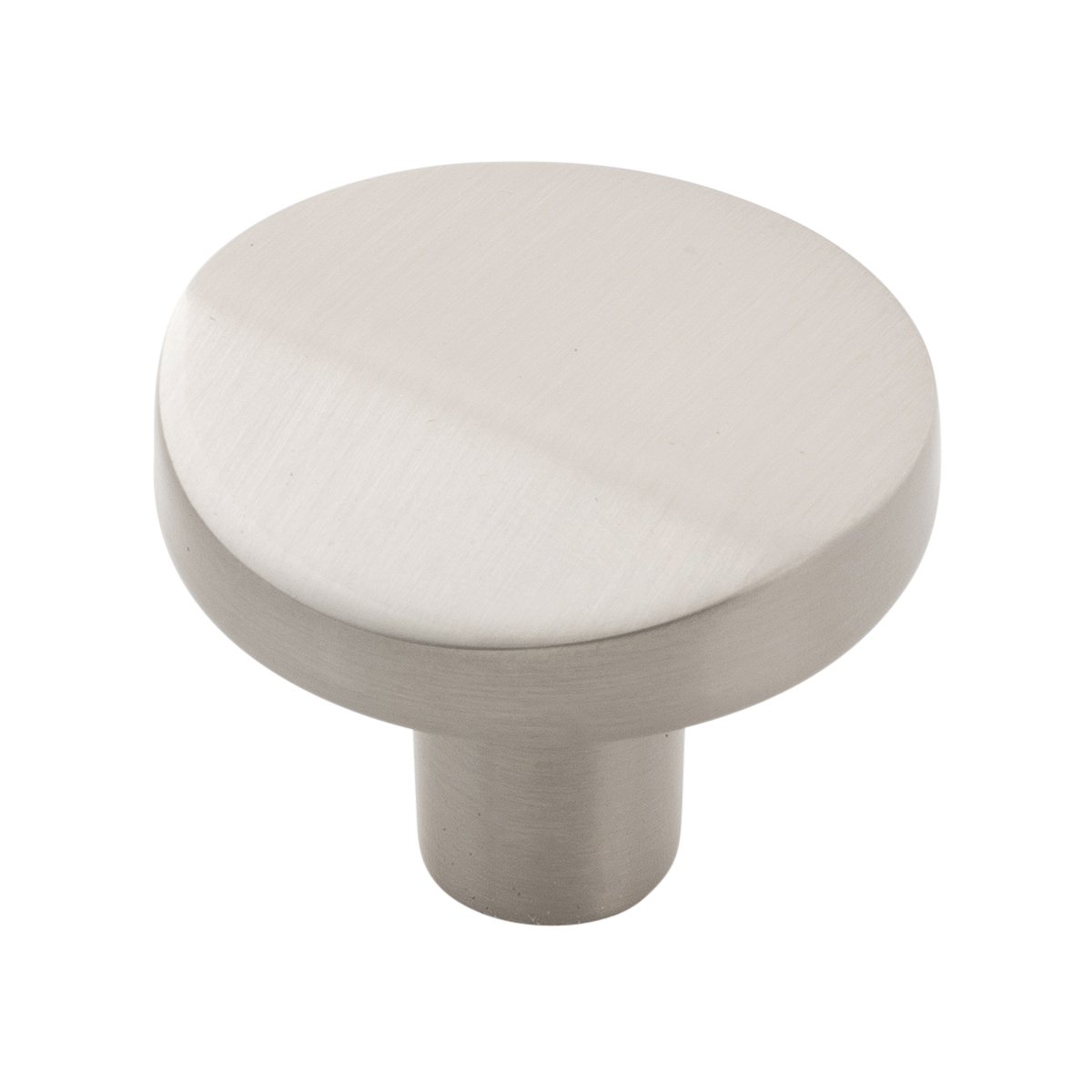 Belwith Keeler B077153-SN 1-3/8 Veer Round Knob - Satin Nickel