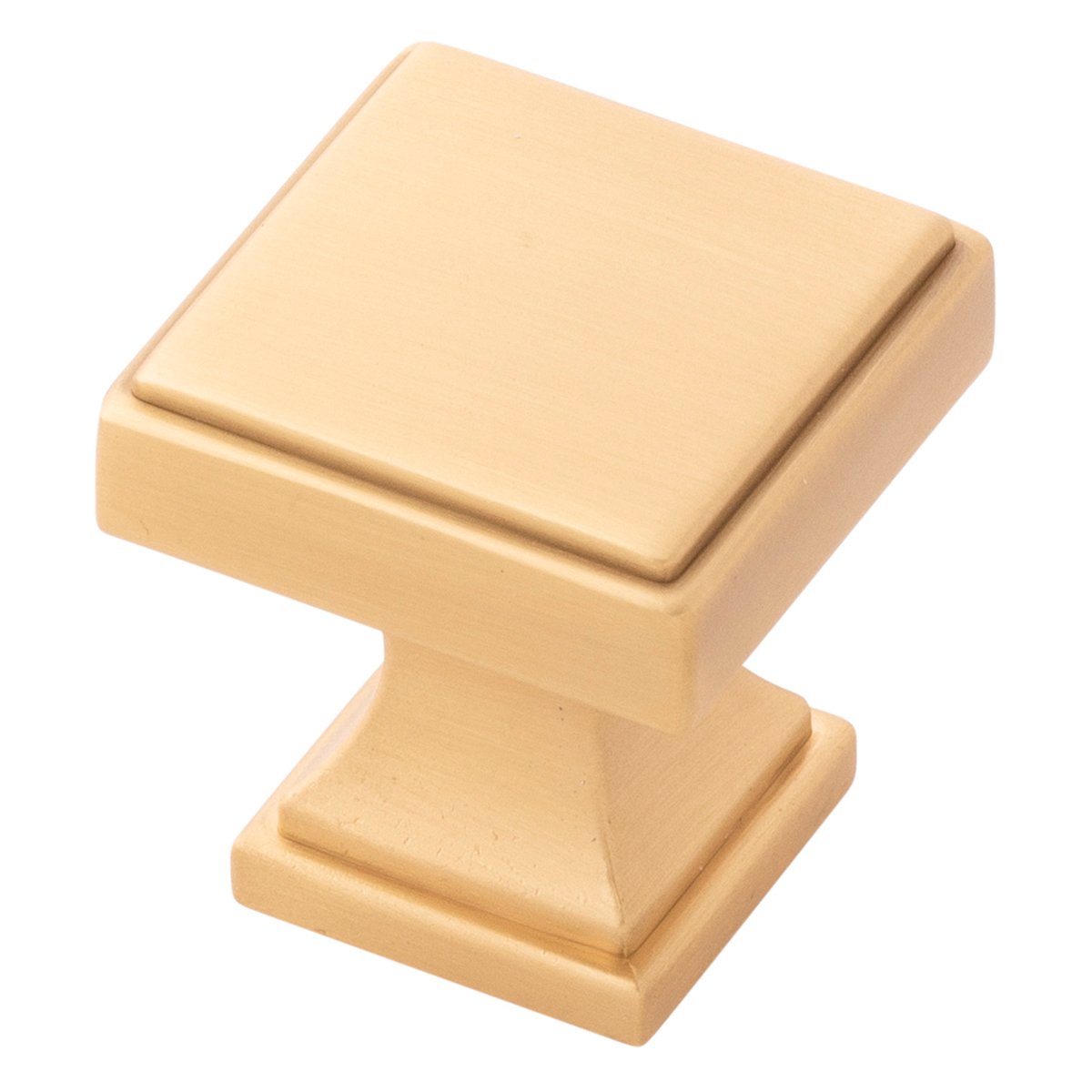 Belwith Keeler B077458-BGB 1-1/8 Brownstone Knob - Brushed Golden Brass