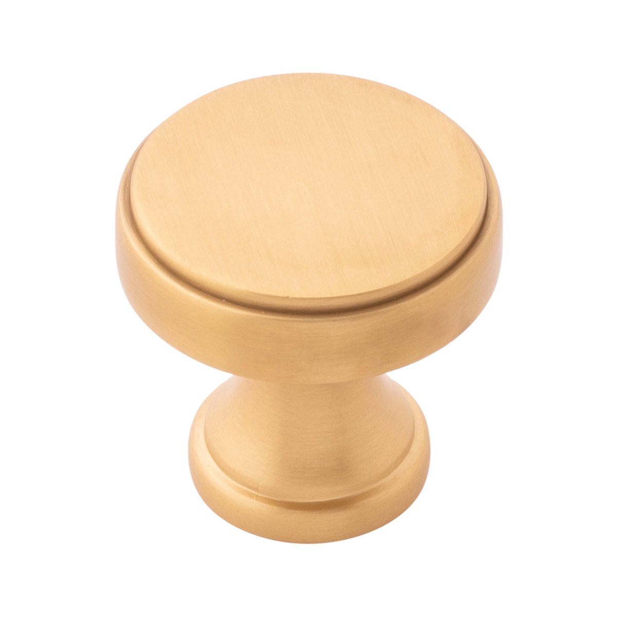 Belwith Keeler B077459-BGB 1-1/4 Brownstone Knob - Brushed Golden Brass