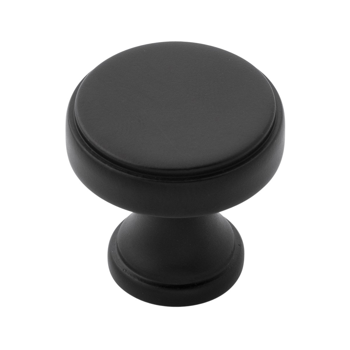 Belwith Keeler B077459-MB 1-1/4 Brownstone Knob - Matte Black