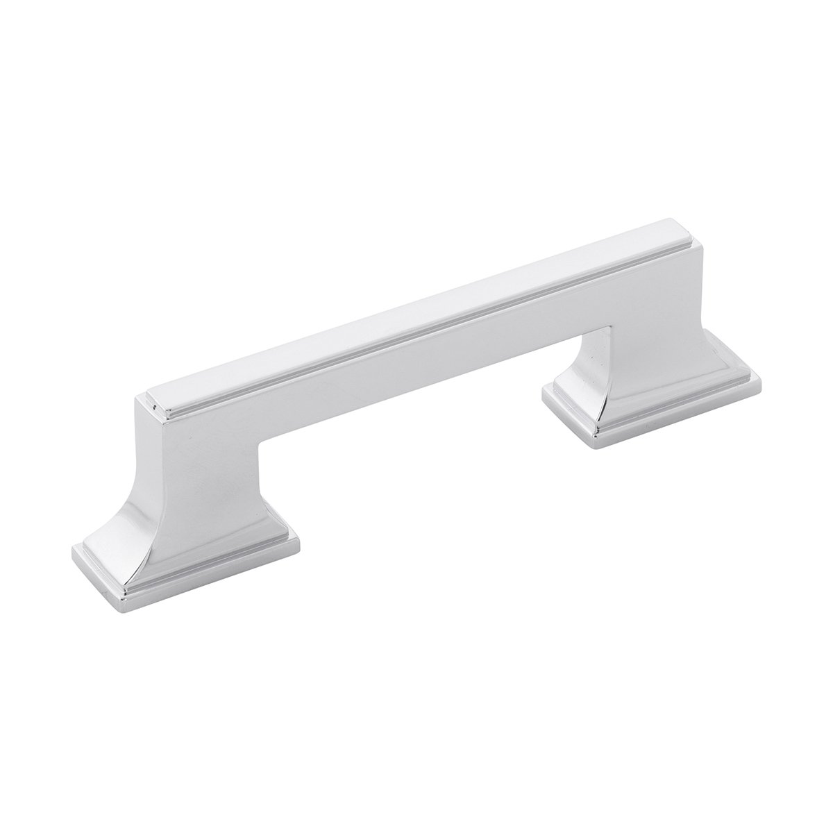 Belwith Keeler B077461-CH 96 mm Brownstone Pull - Chrome