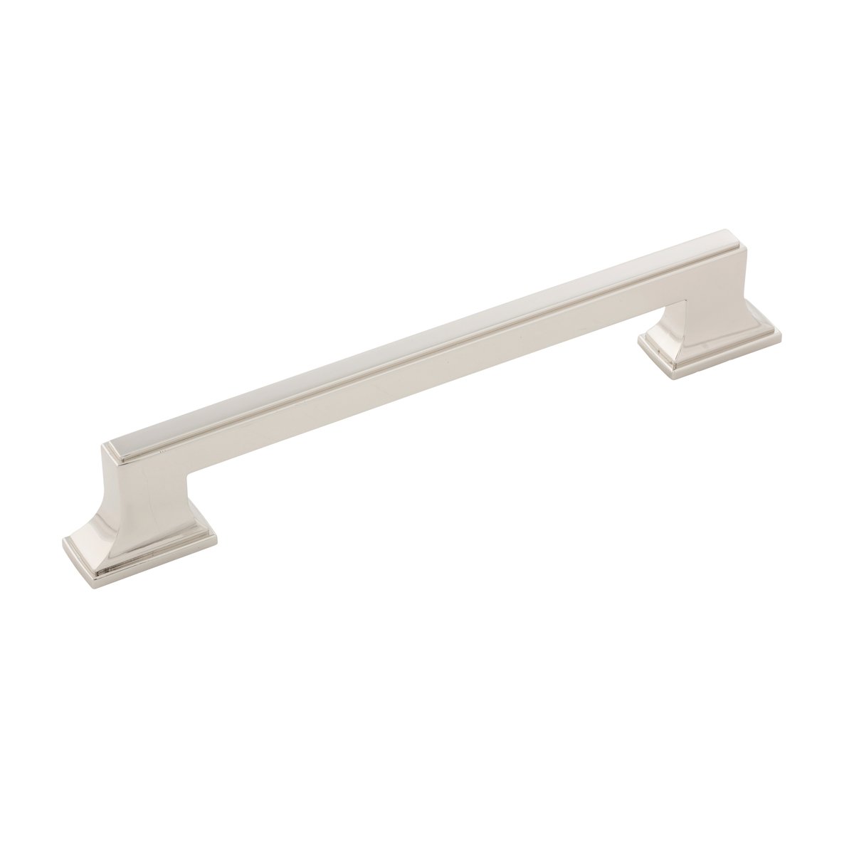 Belwith Keeler B077463-14 160 mm Brownstone Pull - Polished Nickel