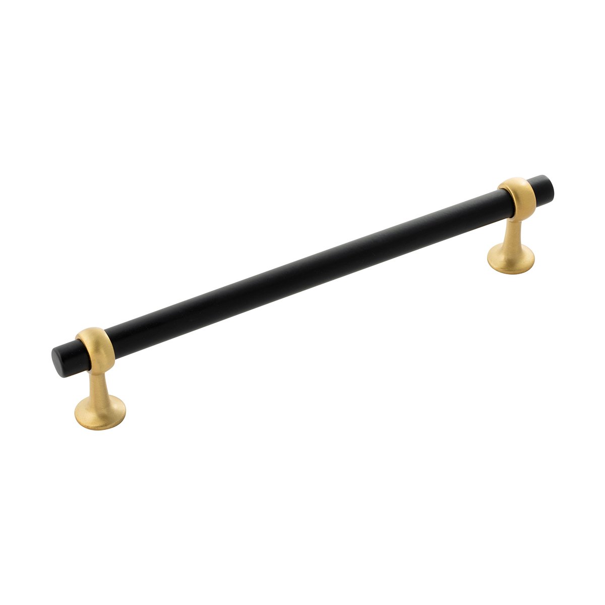 Belwith Keeler B077525-MBBGB 192mm Ostia Pull - Matte Black and Brushed Gold Brass