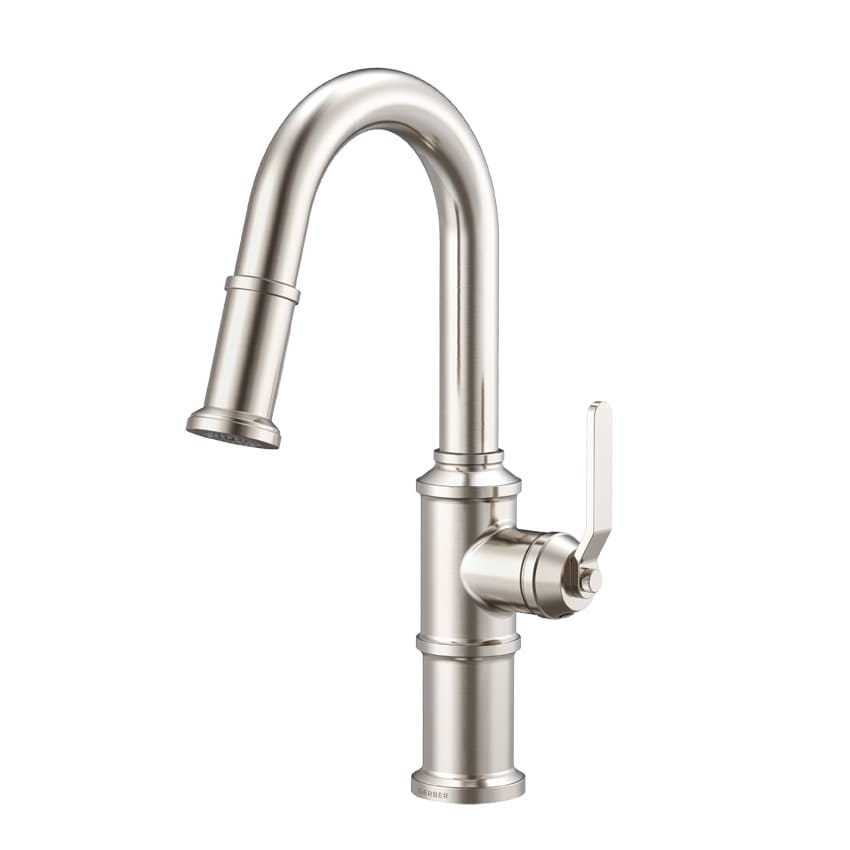 Danze D150537SS Kinzie 1H Pull-Down Prep Faucet - Stainless Steel - Click Image to Close