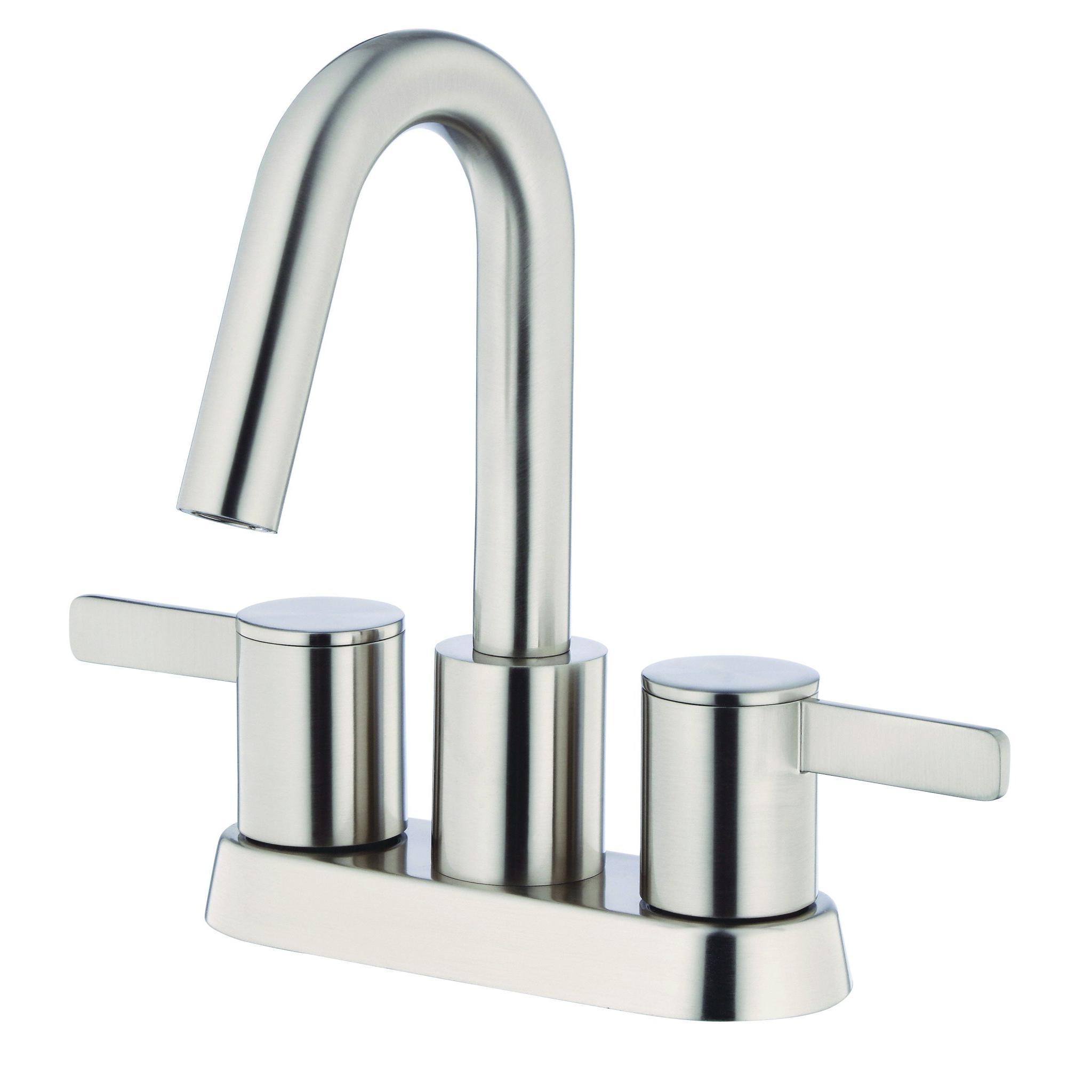 Danze D301130BN Amalfi 2H Centerset Lavatory Faucet w/ 50/50 Touch Down Drain - Brushed Nickel