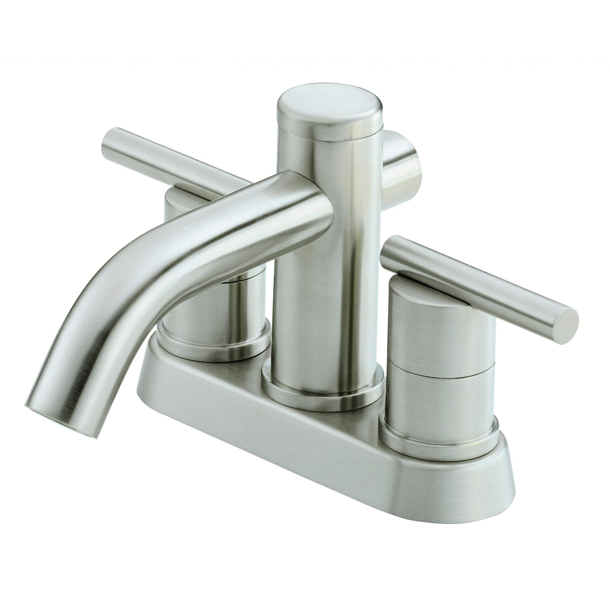 Danze D301158BN Parma 2H Centerset Lavatory Faucet w/ Metal Touch Down Drain - Brushed Nickel