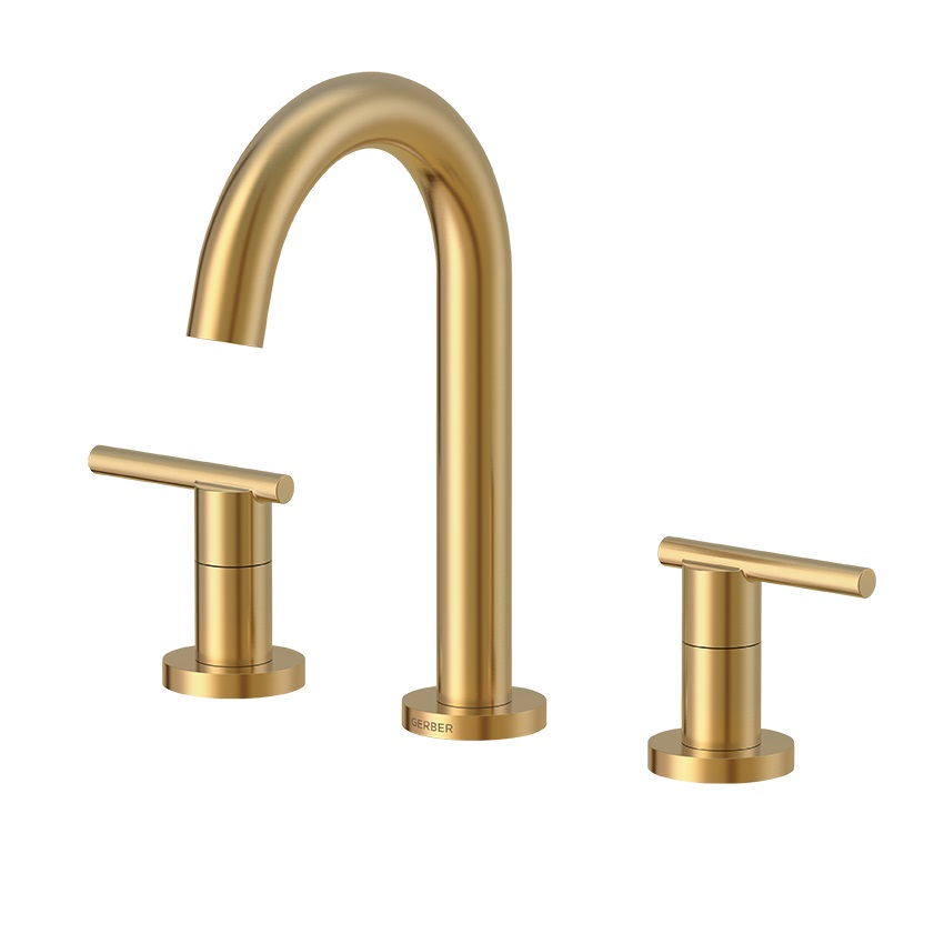 Danze D303658BB Parma Trim Line 2H Widespread Lavatory Faucet w/ Metal Touch Down Drain - Brushed Bronze