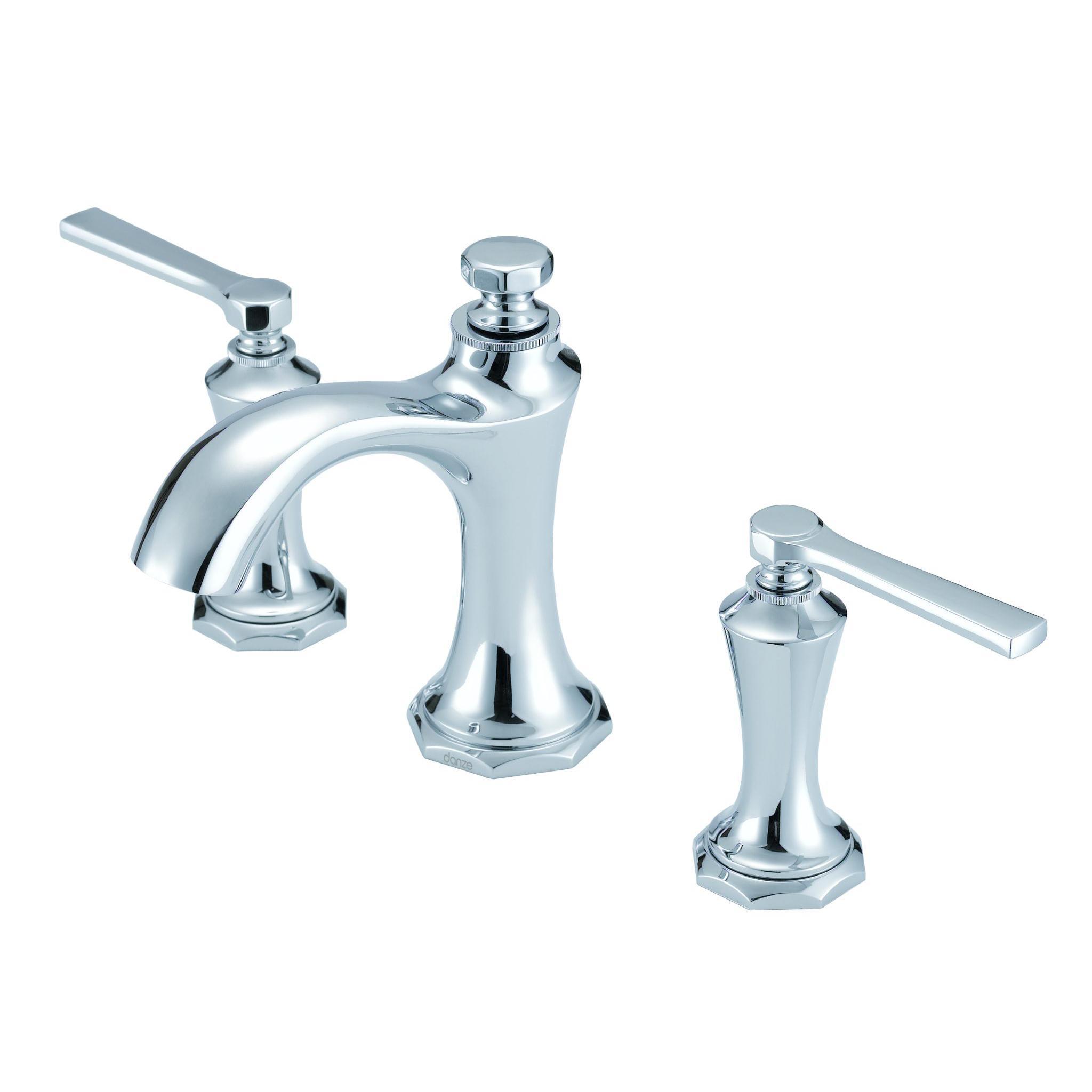 Danze D304128 Draper 2H Widespread Lavatory Faucet w/ Metal Pop-Up Drain - Chrome