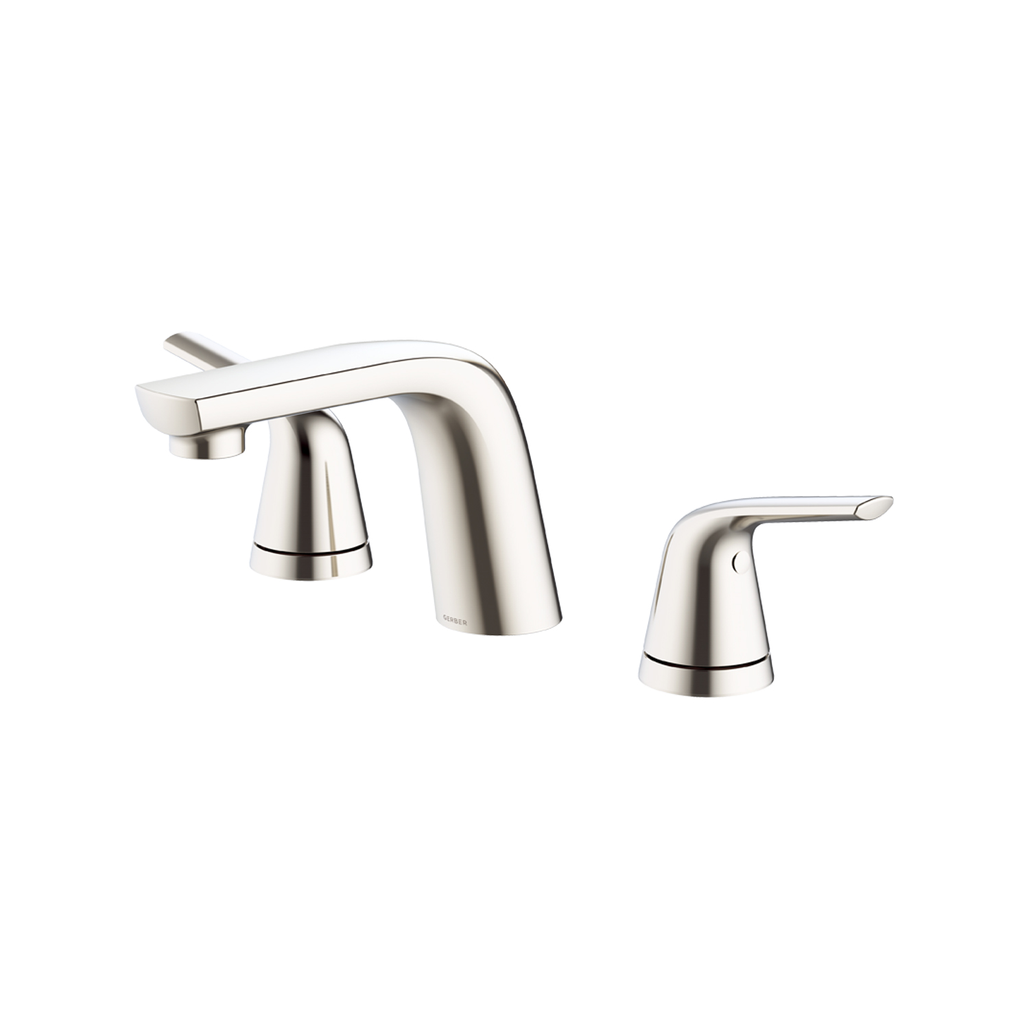 Danze D304134BN Lemora 2H Widespread Lavatory Faucet w/ Metal Touch-Down Drain - Brushed Nickel