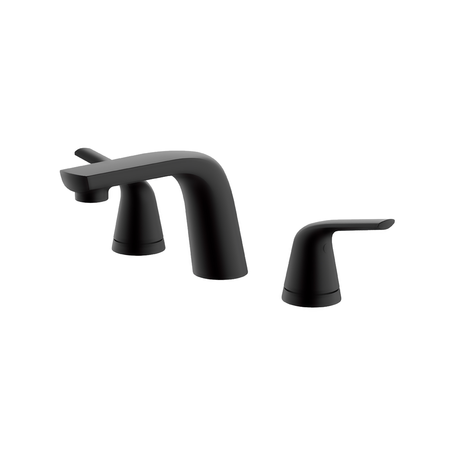 Danze D304134BS Lemora 2H Widespread Lavatory Faucet w/ Metal Touch-Down Drain - Satin Black