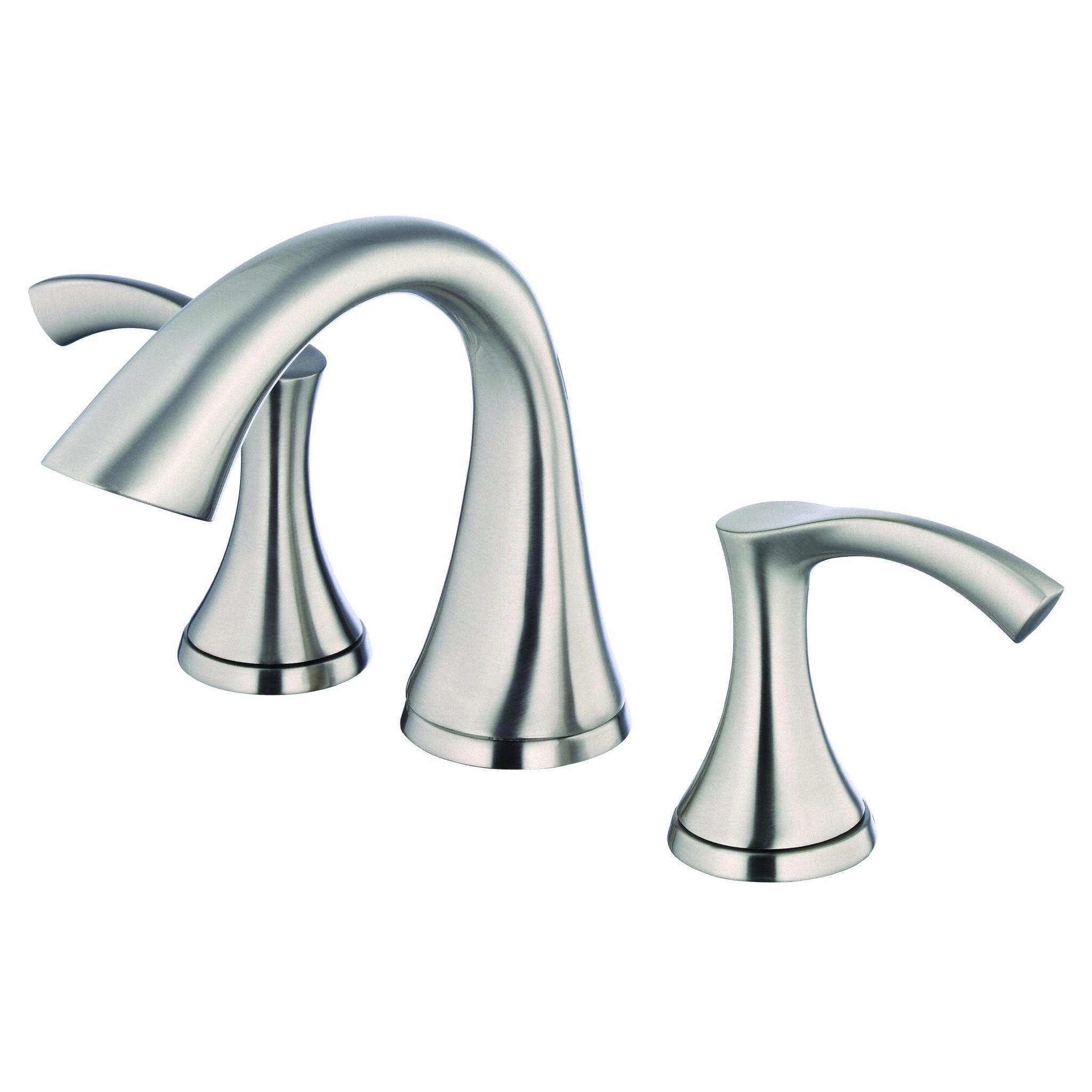 Danze D304222BN Antioch 2H Widespread Lavatory Faucet w/ Metal Touch Down Drain - Brushed Nickel