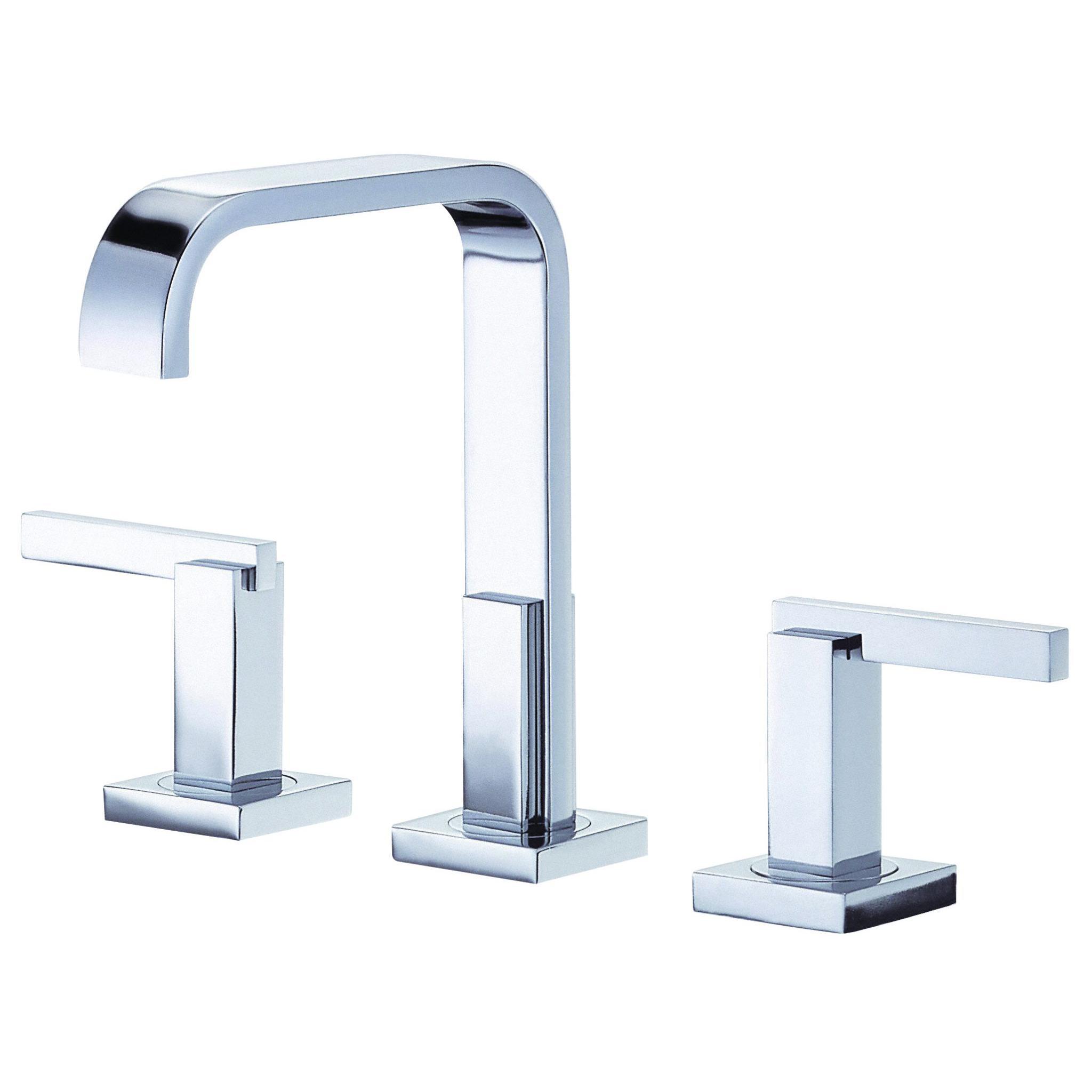 Danze D304644 Sirius Trim Line 2H Widespread Lavatory Faucet w/ Metal Touch Down Drain - Chrome