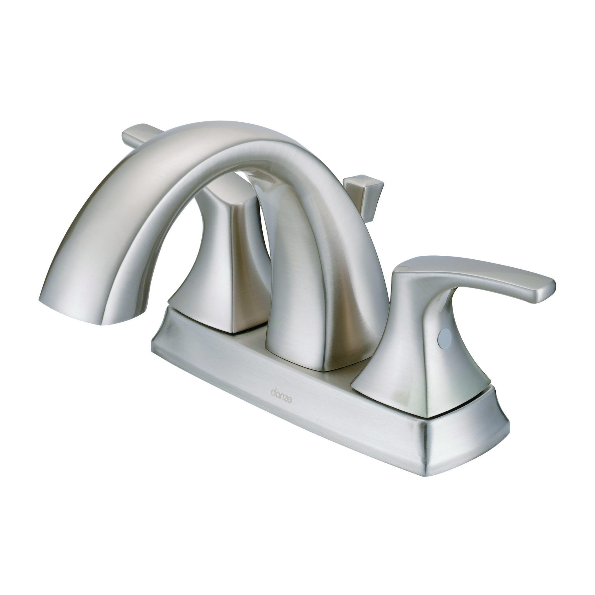 Danze D307018BN Vaughn 2H Centerset Lavatory Faucet w/ Metal Pop-Up Drain - Brushed Nickel