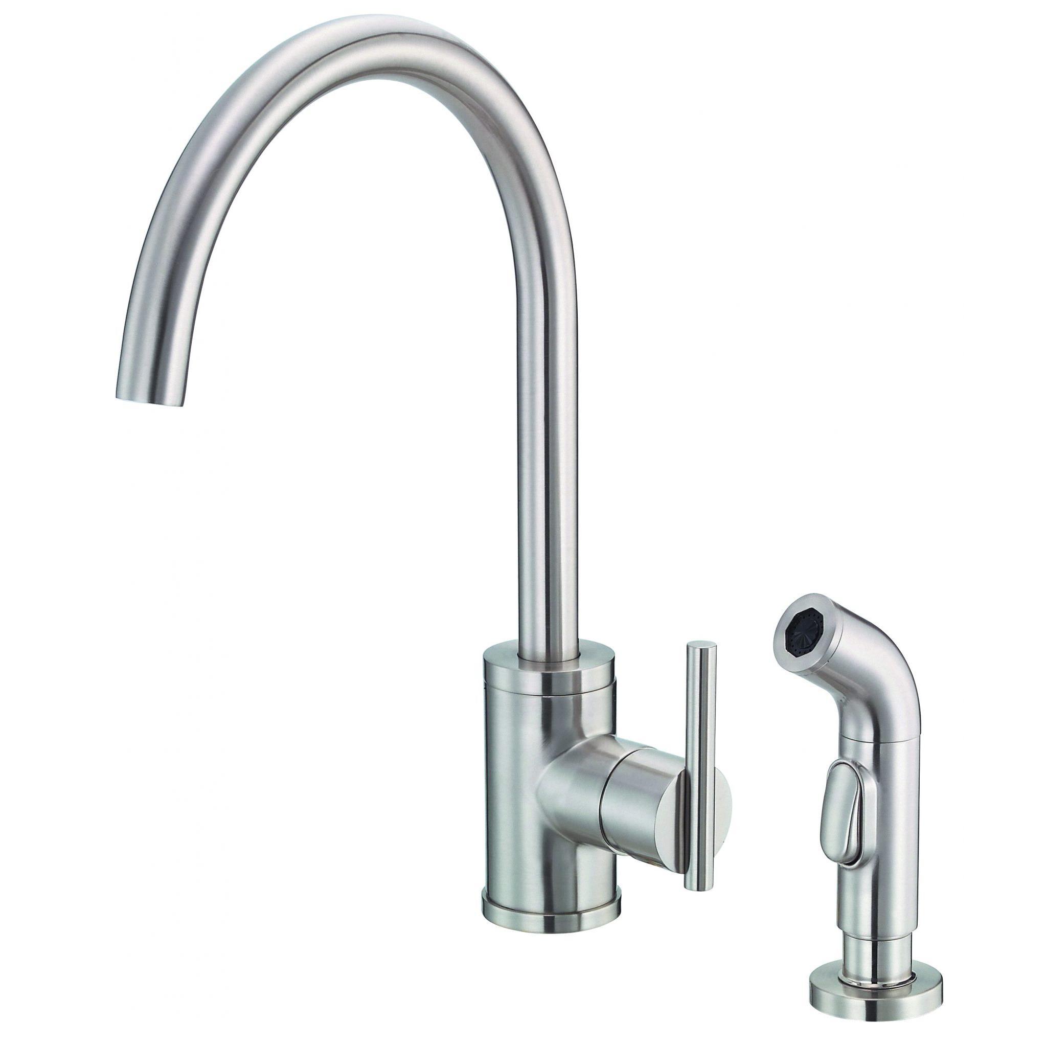 Danze D401058SS Parma 1H Kitchen Faucet w/ Spray - Stainless Steel - Click Image to Close