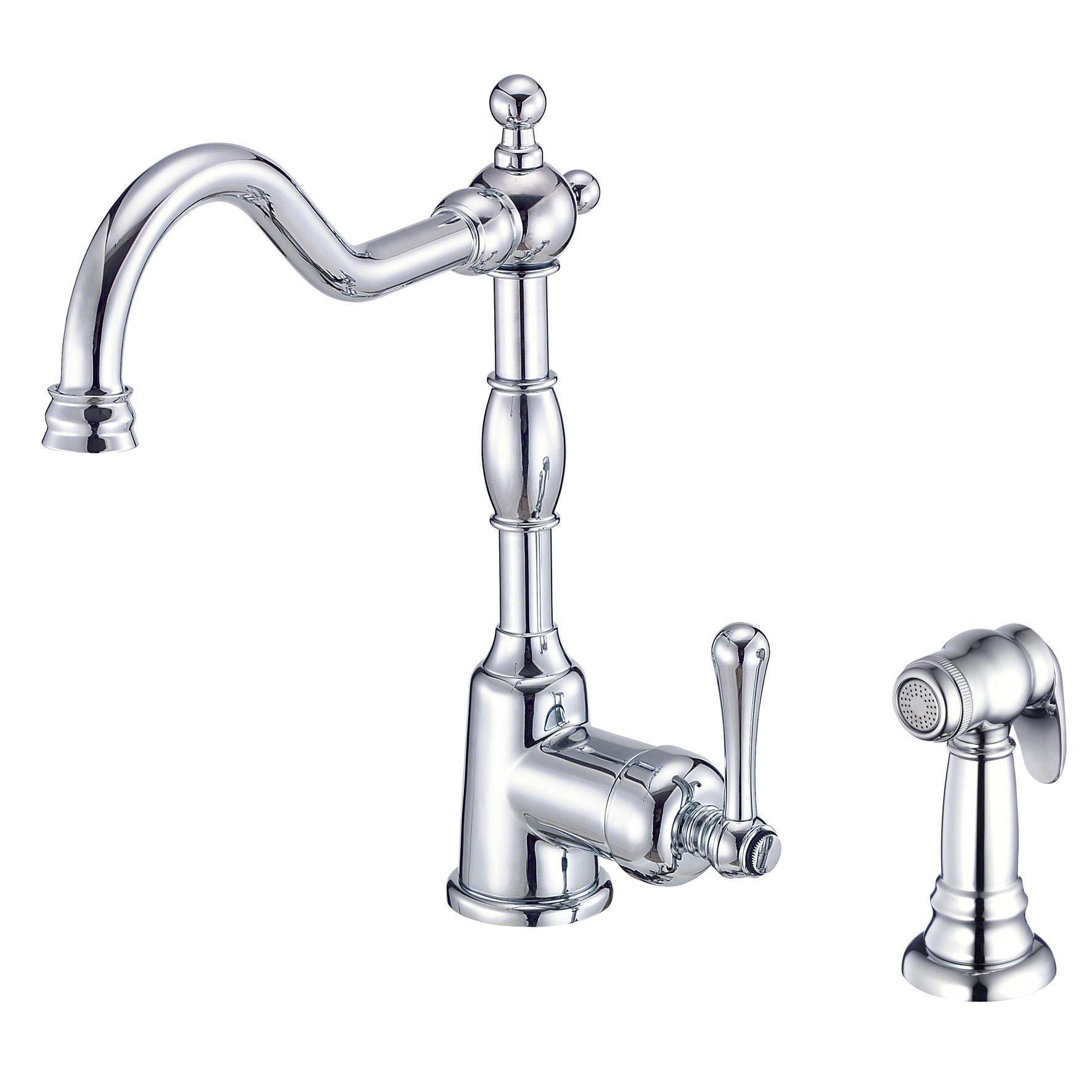 Danze D401157 Opulence 1H Kitchen Faucet w/ Spray - Chrome