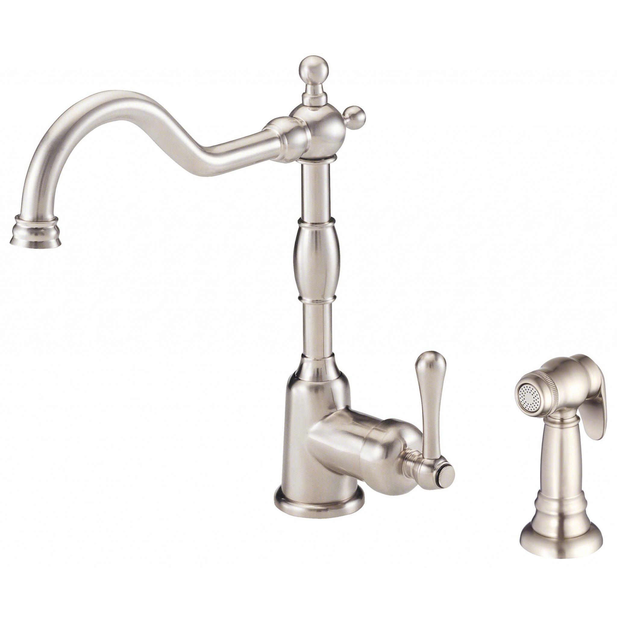 Danze D401157SS Opulence 1H Kitchen Faucet w/ Spray - Stainless Steel - Click Image to Close