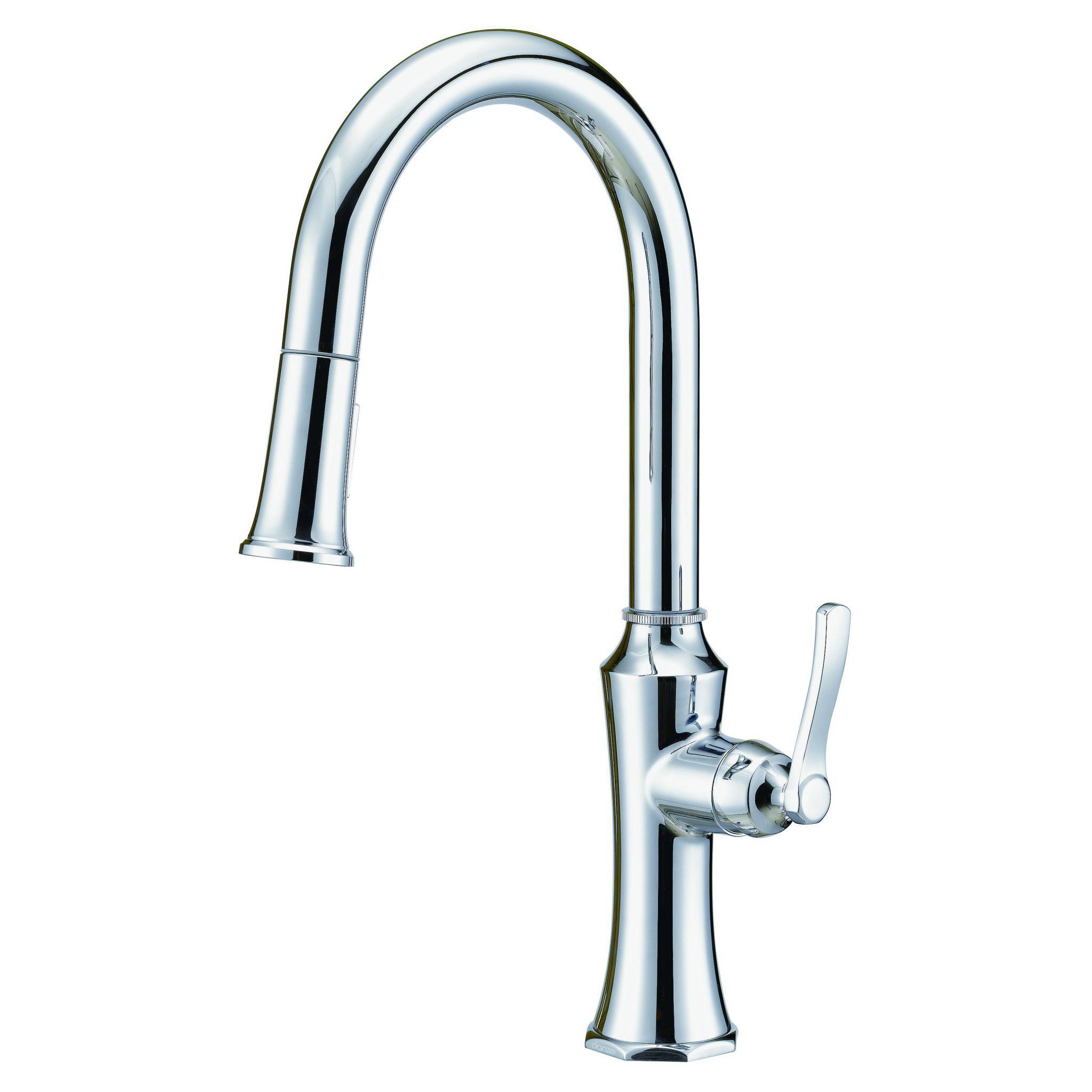 Danze D454028 Draper 1H Kitchen Pull-Down Kitchen Faucet w/ Snapback - Chrome