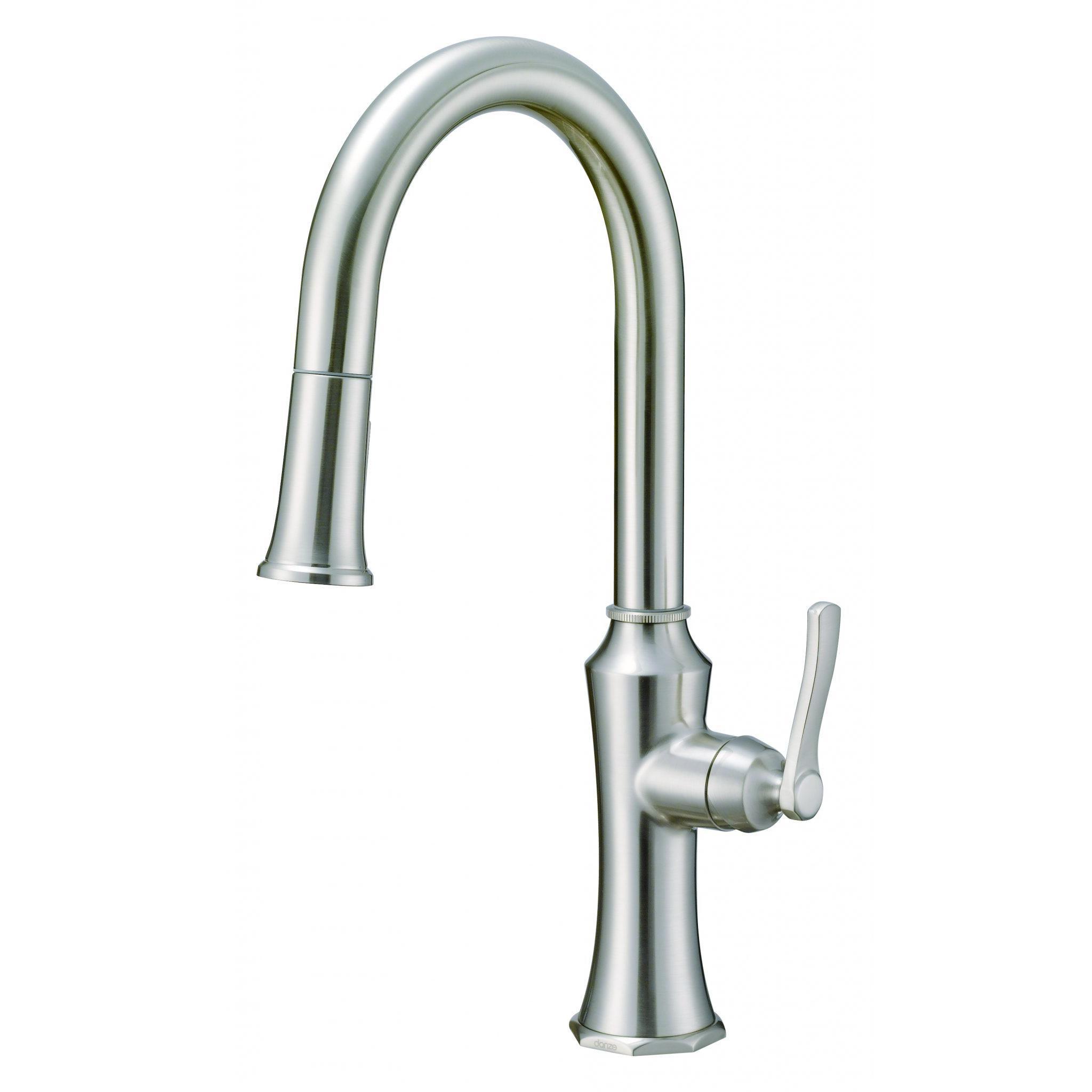 Danze D454028SS Draper 1H Kitchen Pull-Down Kitchen Faucet w/ Snapback - Stainless Steel