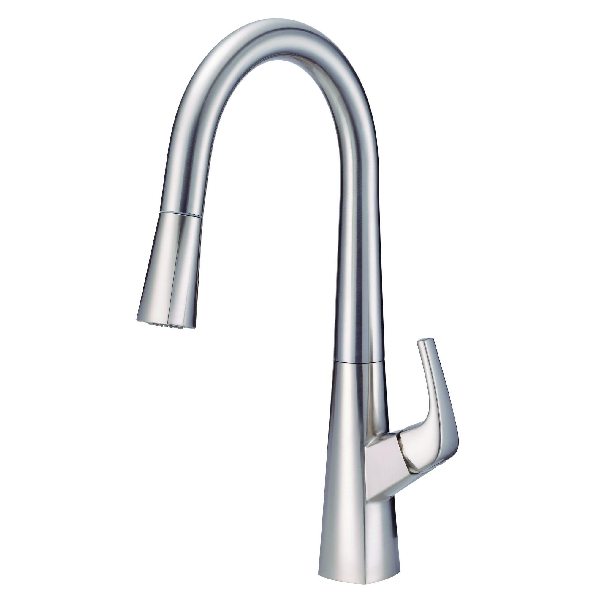 Danze D454419SS Vaughn 1H Pull-Down Kitchen Faucet w/ Snapback - Stainless Steel - Click Image to Close