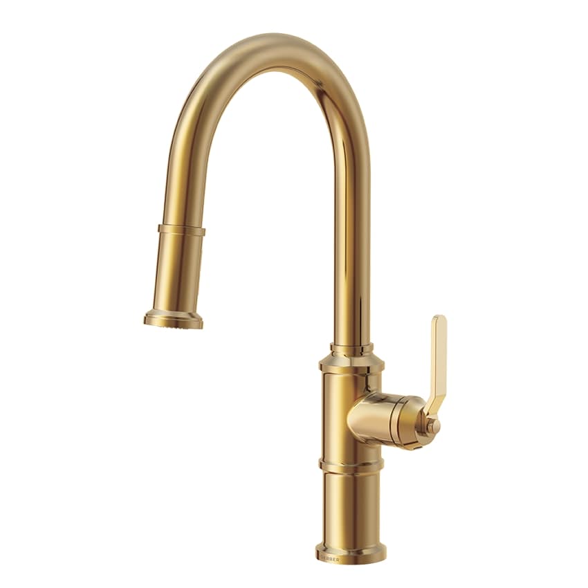 Danze D454437BB Kinzie 1H Pull-Down Kitchen Faucet w/ Snapback Retraction - Brushed Bronze
