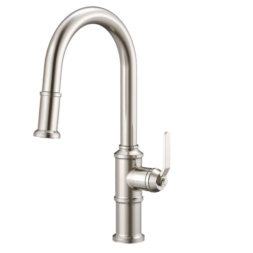 Danze D454437SS Kinzie 1H Pull-Down Kitchen Faucet w/ Snapback Retraction - Stainless Steel