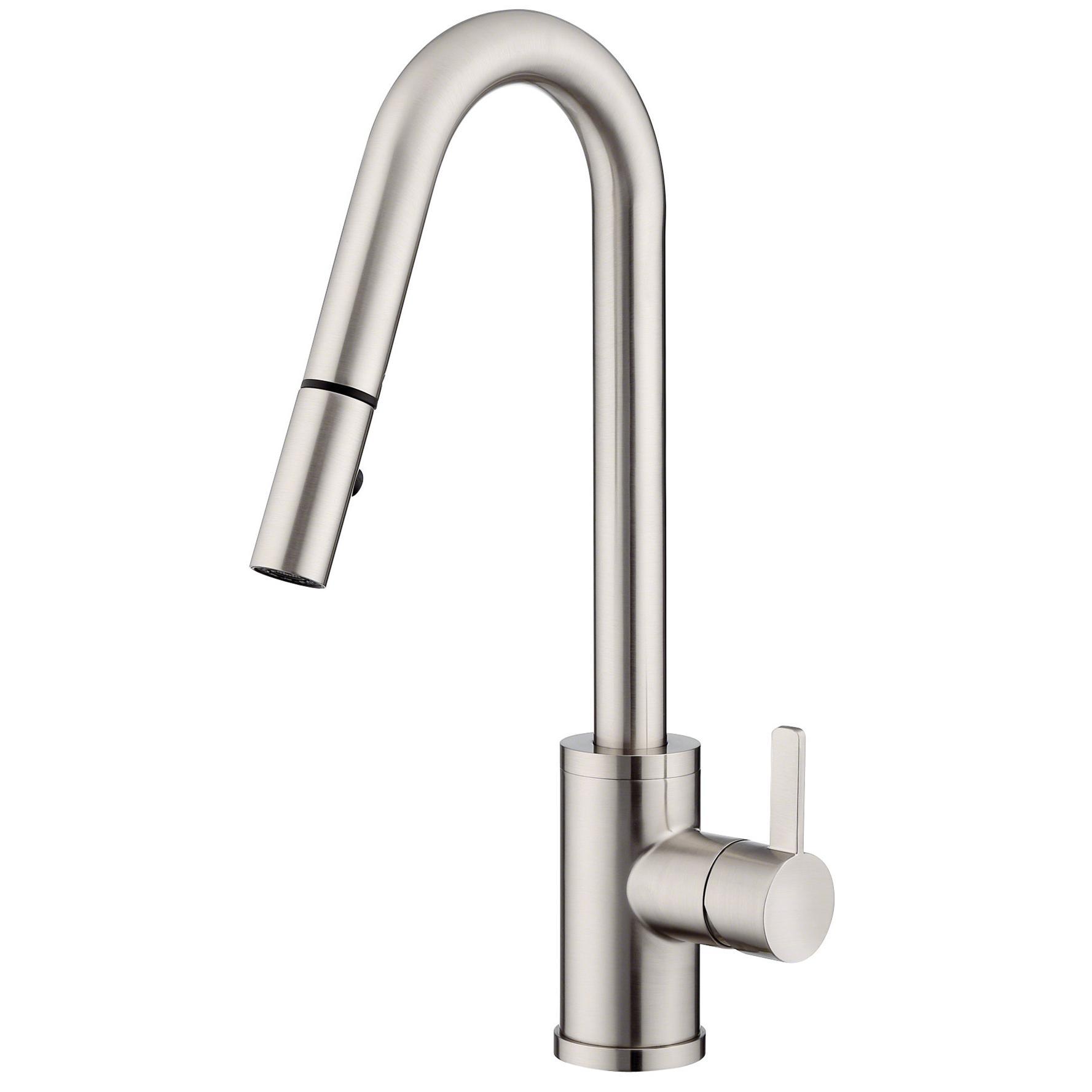Danze D457230SS Amalfi 1H Pull-Down Kitchen Faucet w/SnapBack Retraction - Stainless Steel