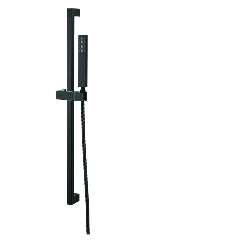 Danze D462726BS Versa Square 30" Slide Bar Assembly w/ Single Function Rectangular Handshower - Satin Black