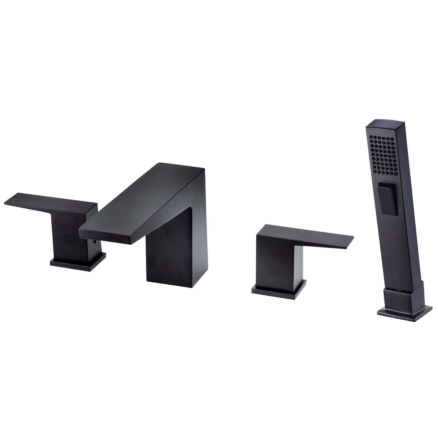 Danze D492120BS Square Roman Tub Personal Spray 2.5gpm - Satin Black