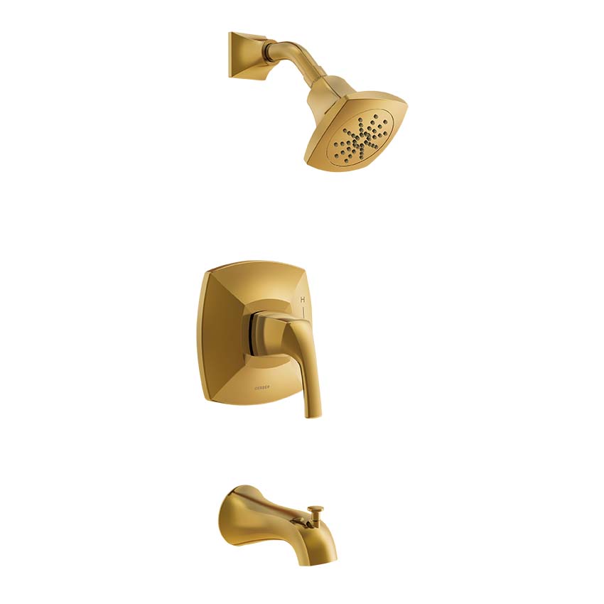 Danze D501018BBTC Vaughn 1H Tub & Shower Trim Kit & Treysta Cartridge 1.75gpm - Brushed Bronze