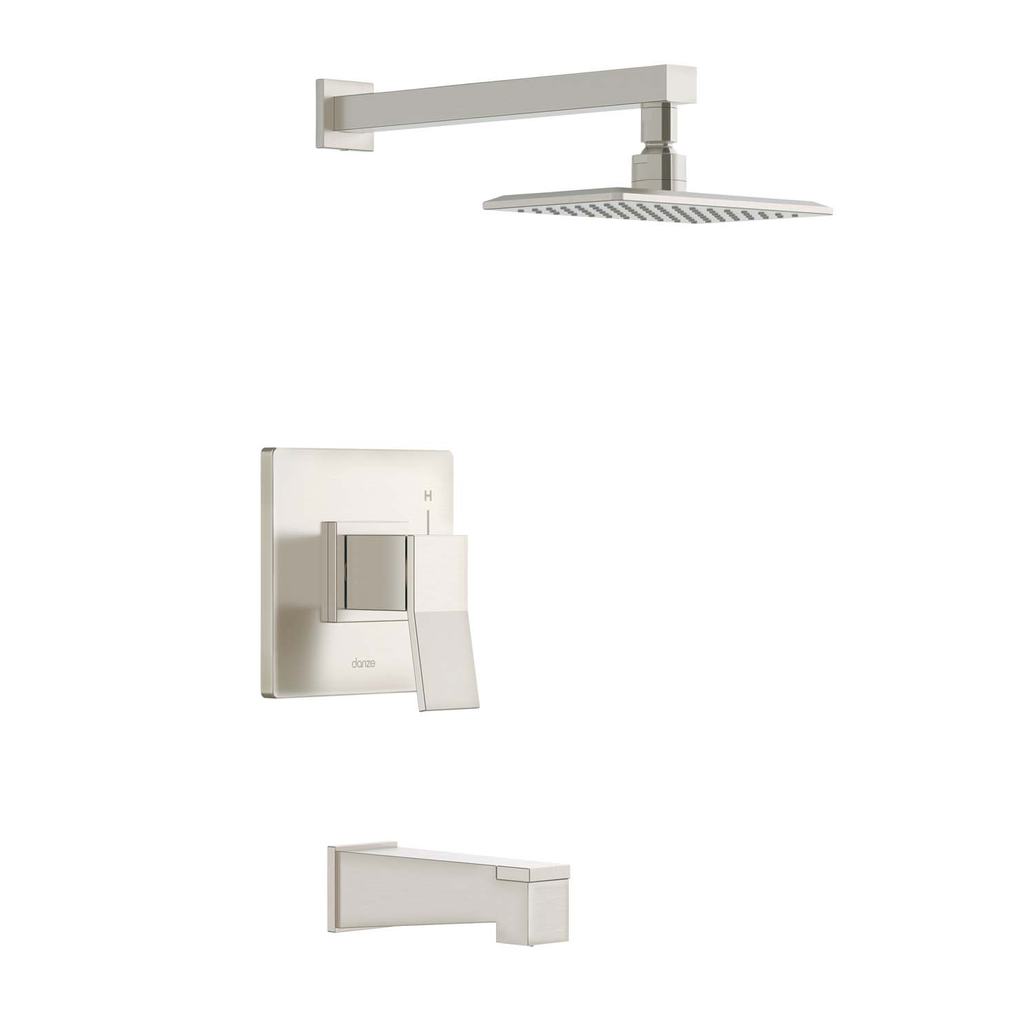 Danze D501019BNTC Avian 1H Tub & Shower Trim Kit & Treysta Cartridge 1.75gpm - Brushed Nickel