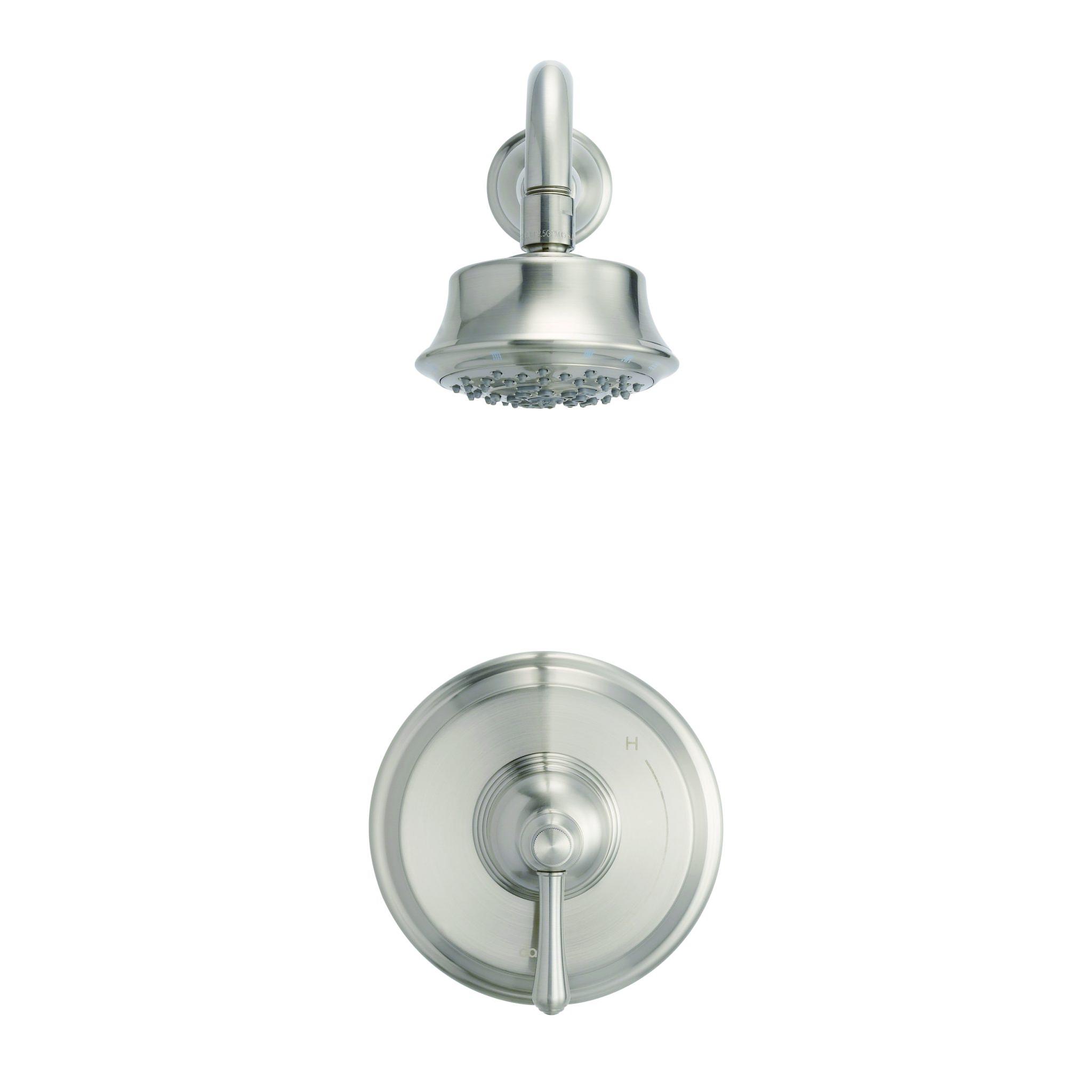 Danze D501557BNTC Opulence 1H Shower Only Trim Kit & Treysta Cartridge w/ 5 Function Showerhead 1.75gpm - Brushed Nickel