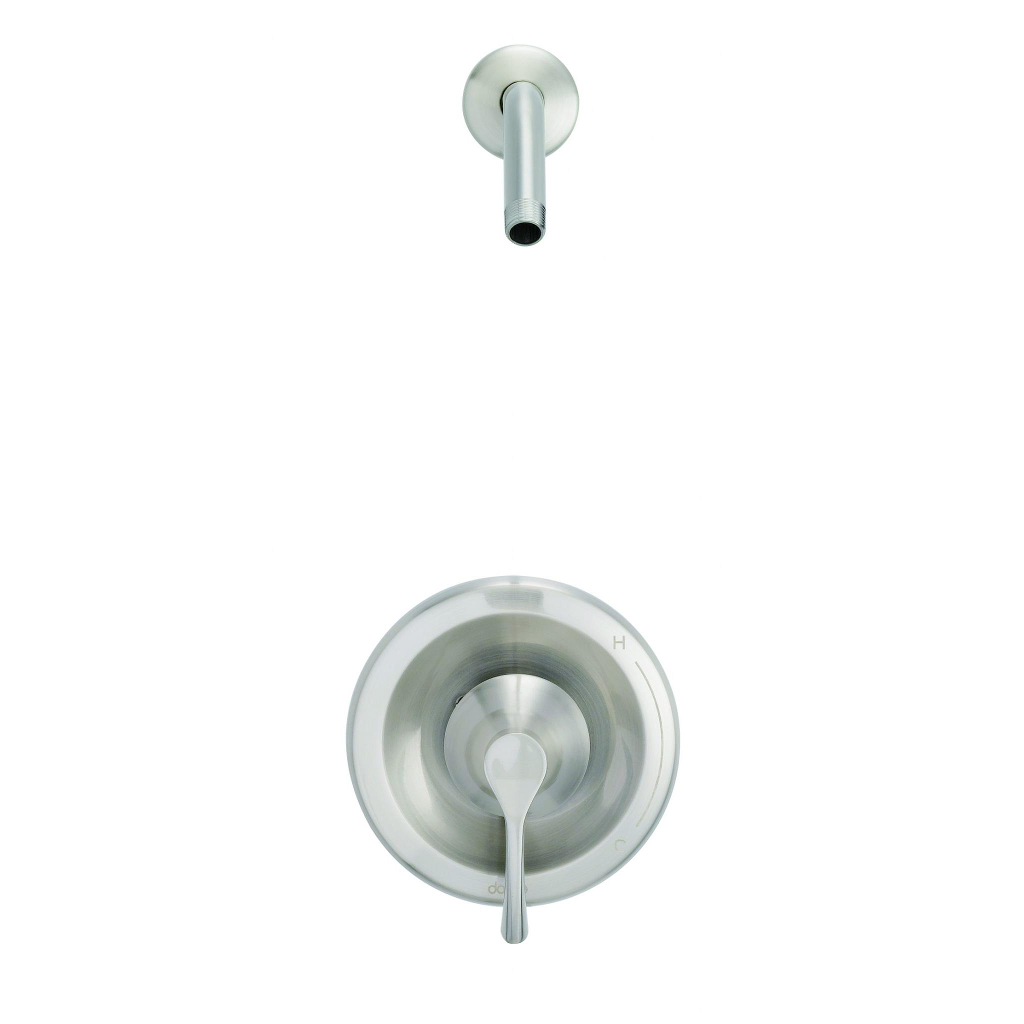 Danze D510522LSBNTC Antioch 1H Shower Only Trim Kit & Treysta Cartridge Less Showerhead - Brushed Nickel