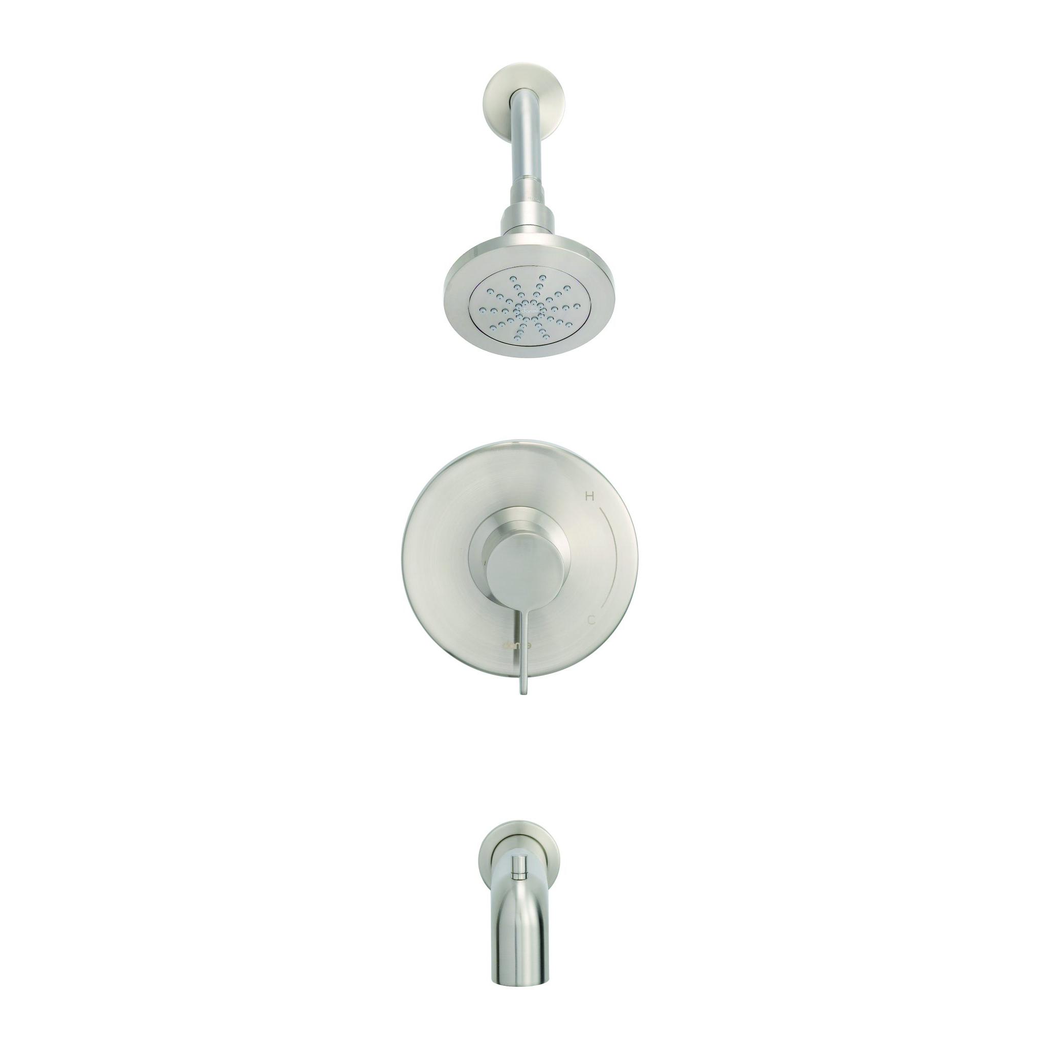 Danze D511030BNTC Amalfi 1H Tub & Shower Trim Kit w/Diverter on Spout & Treysta Cartridge 1.75gpm - Brushed Nickel