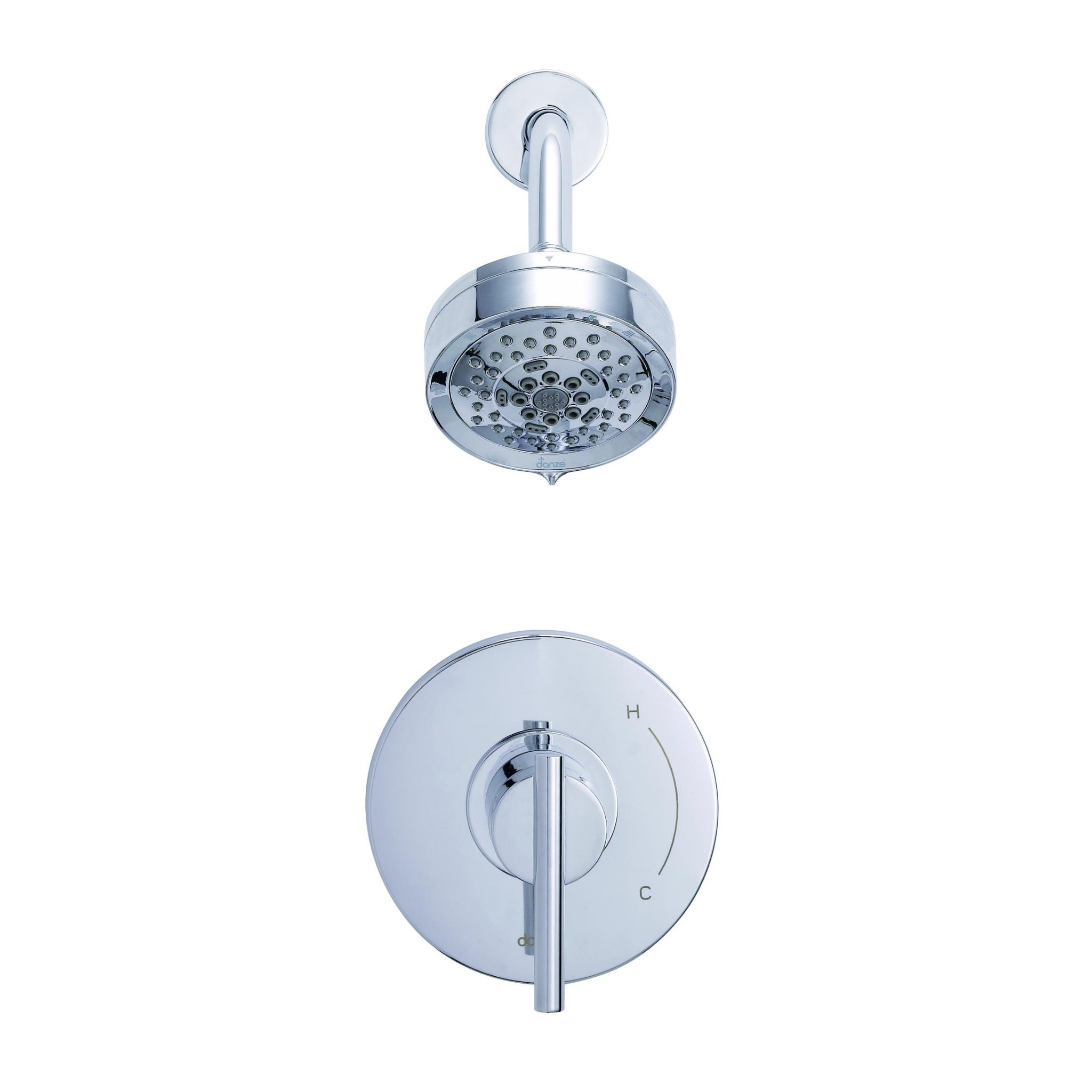 Danze D511558TC Parma 1H Shower Only Trim Kit & Treysta Cartridge w/ 5 Function Showerhead 1.75gpm - Chrome