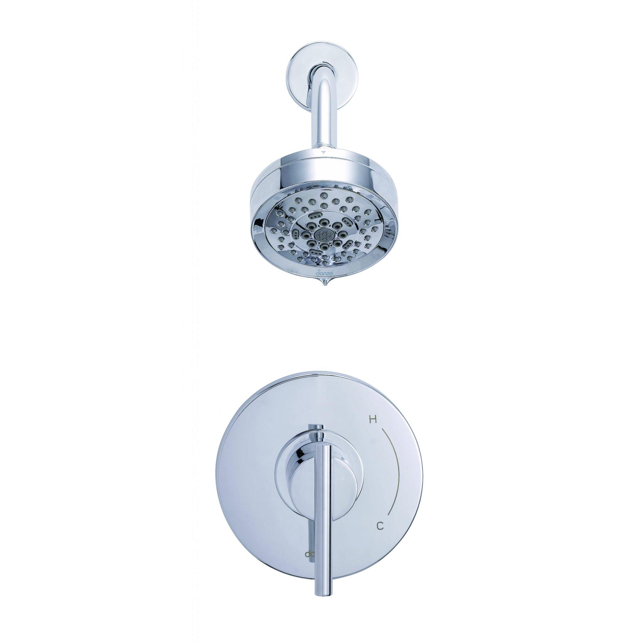 Danze D512558TC Parma 1H Shower Only Trim Kit & Treysta Cartridge w/ 5 Function Showerhead 2.0gpm - Chrome