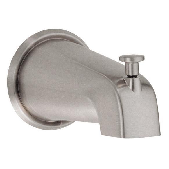 Danze D606425BN 8" Wall Mount Tub Spout with Diverter - Brushed Nickel