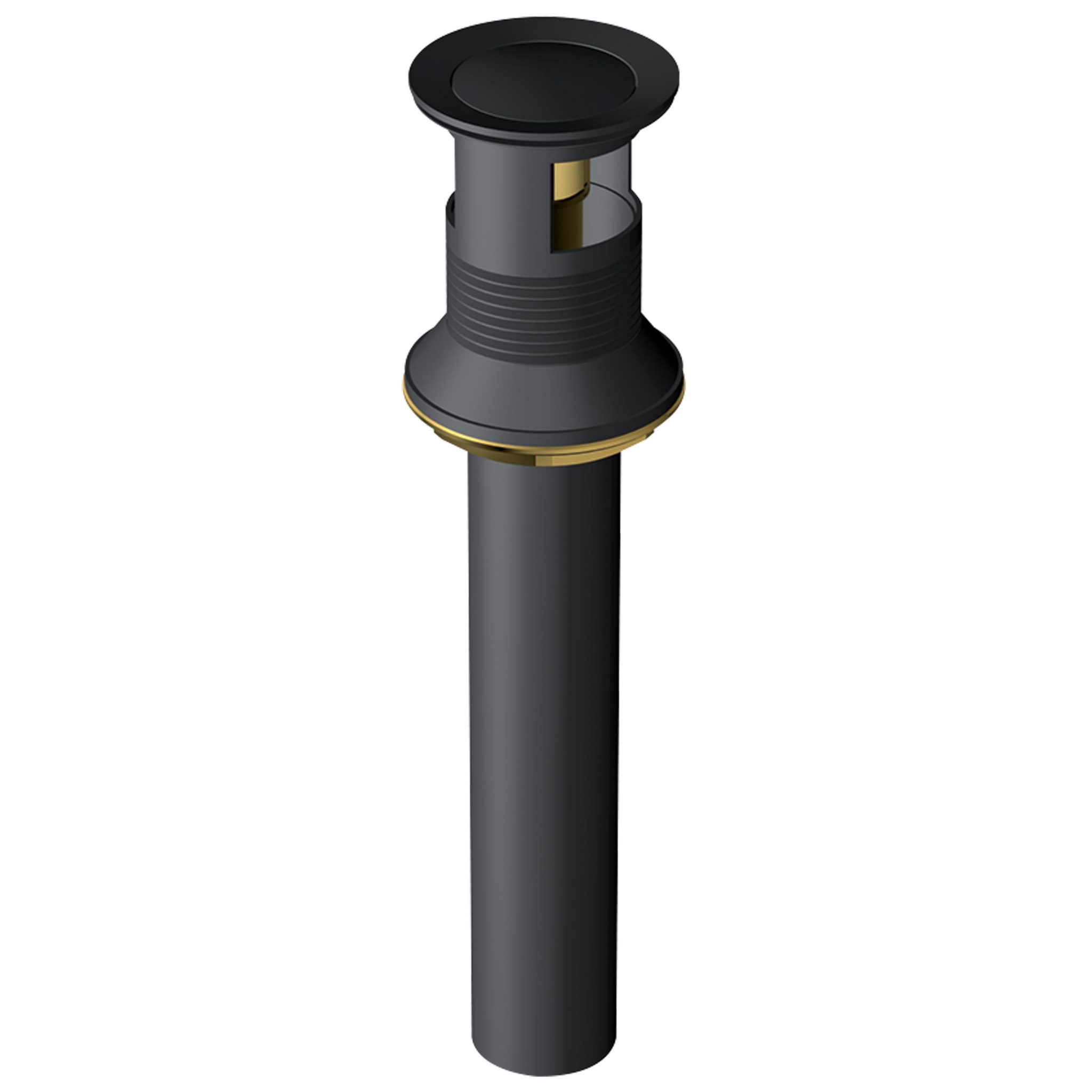 Danze DA505219PBS 1 1/4" 50/50 Touch Down Drain Assembly - Satin Black