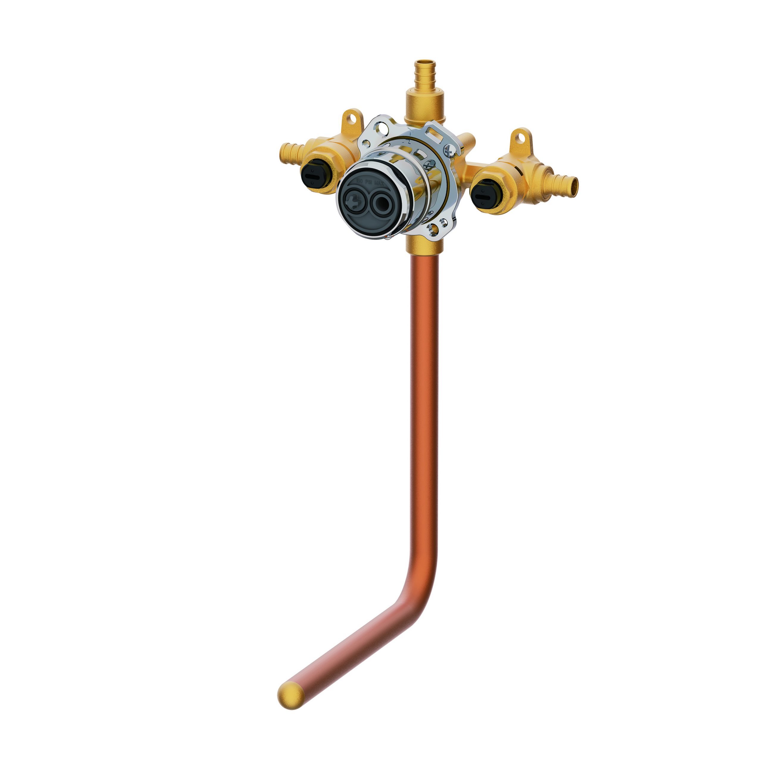 Danze G00GS504ST Treysta Tub & Shower Valve- Horizontal Inputs WITH Stops WITH Stub-out - Crimp Pex